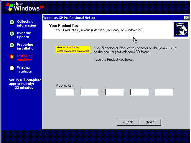 Enter CD license number screenshot