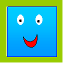 Cartoon of happy6 computer